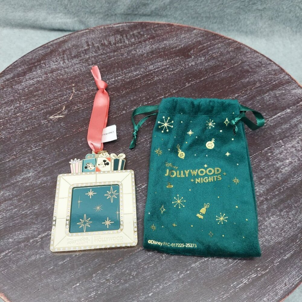 Disney Jollywood‎ Nights 2025 Collectible Trading Pin With Velvet Drawstring Bag
